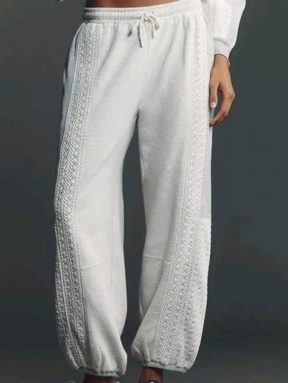 Anthropologie Daily Practice Lace Joggers *Large *NWT